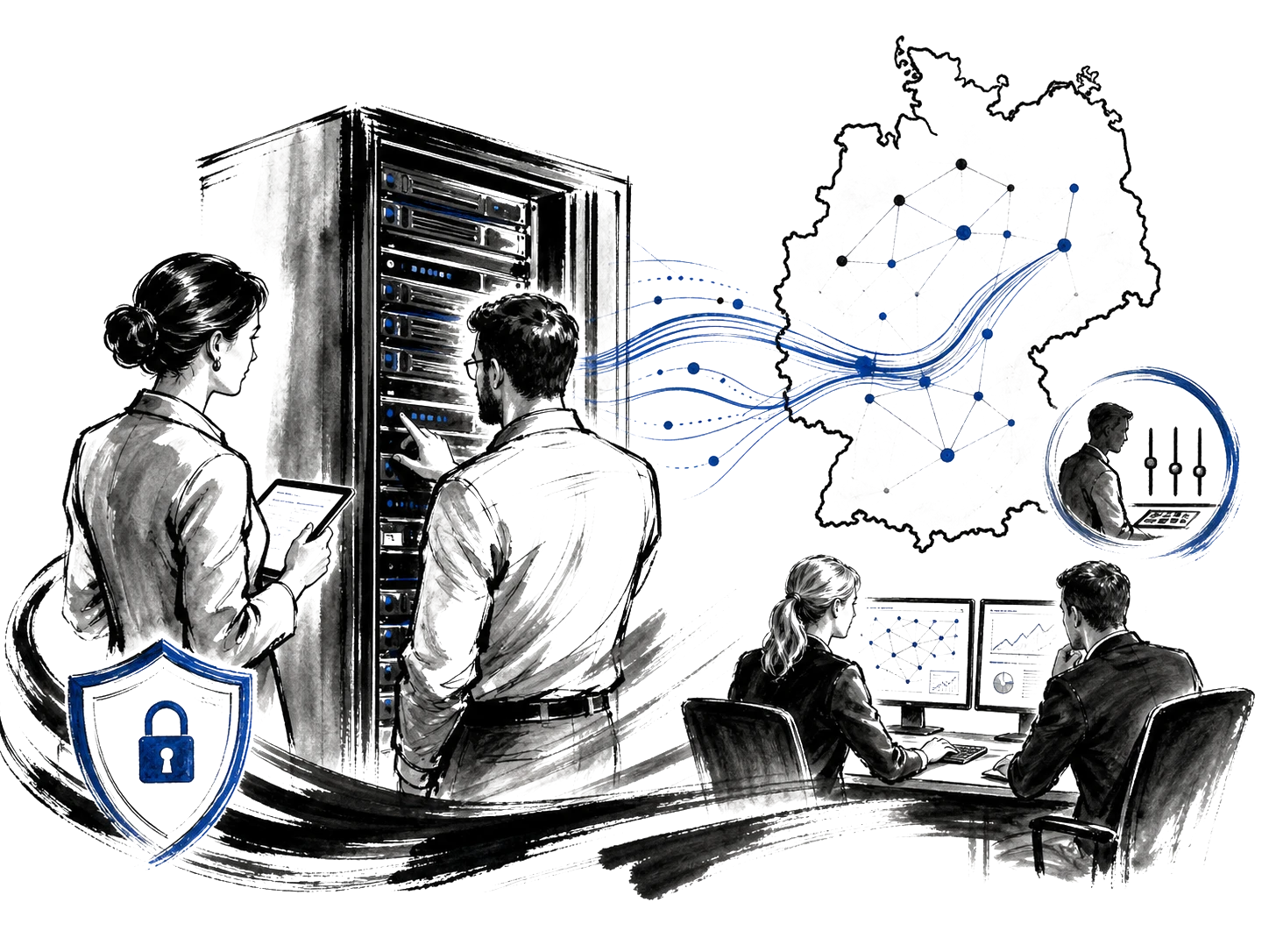 KI-Hosting in zertifizierten Rechenzentren in Deutschland